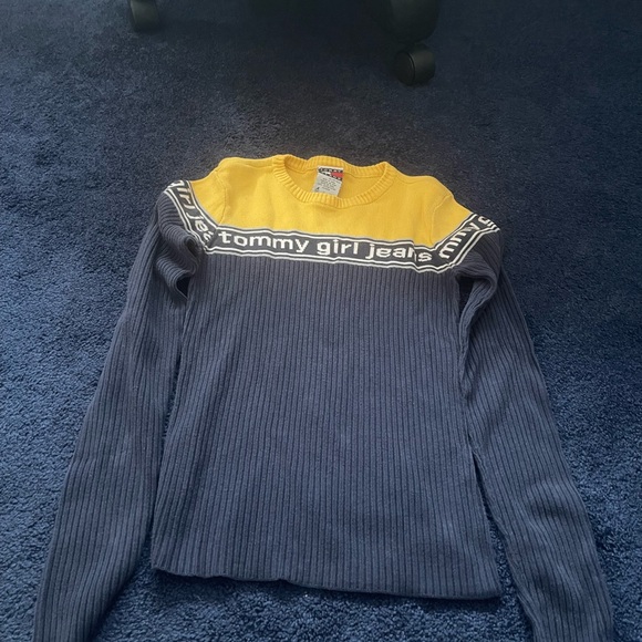 Tommy Hilfiger Sweaters - Tommy Girl Jeans Yellow and Blue Sweater